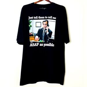 NWT The Office T-Shirt Men’s XXL Black‎ Michael Scott Humor Television NBC Work